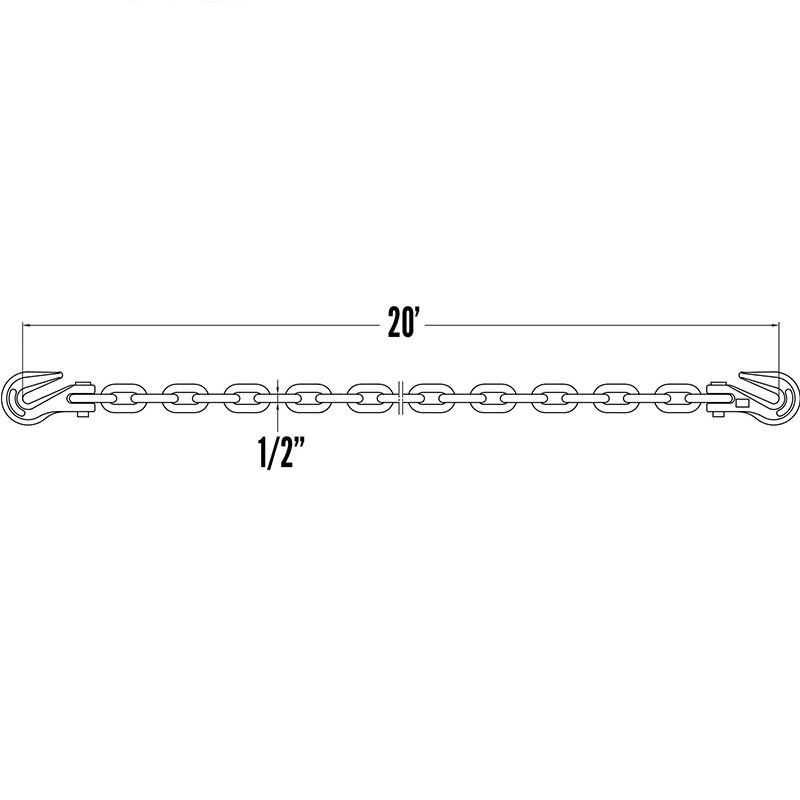 زنجیره حمل و نقل 12 x 20 درجه 70