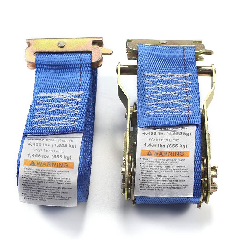 بند ضامن دار 2 اینچی E-Track (آبی)