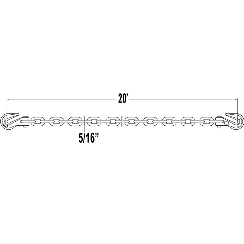مونتاژ زنجیر بند 516 W Clevis Grab Hooks - درجه 80